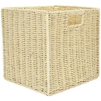 Home Deco Factory HOME_DECO_FACTORY FOLDABLE BRAID STORAGE CUBE 30x30cm