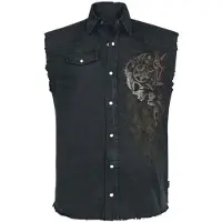 Spiral Veste Sans Manches de - Diesel Punk - M - 4XL - pour Homme - noir - Taille XL