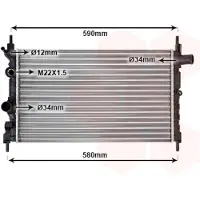 VAN WEZEL Radiateur, refroidissement du moteur (1710-2087) adaptable sur , Opel