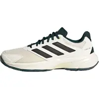 Adidas Chaussures de tennis Courtjam Control 3 Homme Off White/Silver Metallic/Aurora Ivory