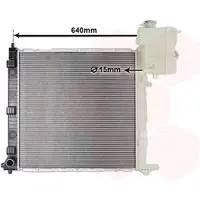 VAN WEZEL 30002264 Radiateur Refroidisseur d'eau Refroidisseur de moteur adapté à MERCEDES-BENZ VITO Bus (638) Classe V (W638/2) VITO Fourgon (638)