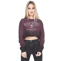 Rock Rebel by EMP T-shirt manches longues de - L - XXL - pour Femme - bordeaux - Taille XXL