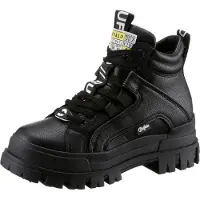 Buffalo Bottines à lacets 'Aspha' jaune / noir / blanc