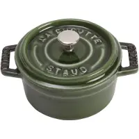 Staub 1101085 mini cocotte ronde basilic 10 cm