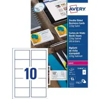 Avery Cartes de visite Zweckform C32016, 85x54 mm, Laser, blanc, pc. 250 pcs. (250 feuilles)