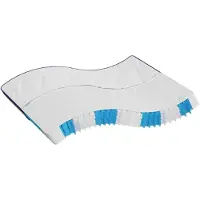 vidaXL Matelas à ressorts ensachés de fermeté moyenne 200x200 cm