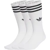 Adidas Originals Chaussettes '3-Stripes High Crew 3 Pairs' noir / blanc