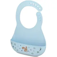 Mepal Bavette en silicone pour table d'enfant, Forest Friends,
