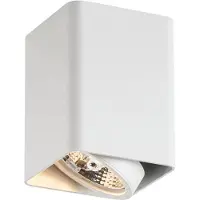 QAZQA Spot en saillie design blanc GU10 70mm orientable et inclinable - Vox