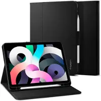 Spigen Coque tablette Liquid Air Folio pour Apple iPad Air 11 pouces (2026) M4 / (2025) M3 / (2024) M2 / Air 5 (2022) / Air 4 (2020) - Black