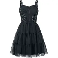 Vixxsin Robe mi-longue Gothic de - Robe Selkie - XS - XXL - pour Femme - noir - Taille M