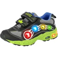 Brütting Lico Adrian V Blinky : Chaussures pour enfants, chaussures de sport outdoor pour garçons, chaussures basses, baskets, couleur noire, pour le quotidien