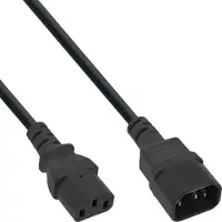 InLine 16603A câble électrique Noir 0,3 m Coupleur C13 Coupleur C14
