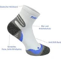 Normani Chaussettes de sport bleu / anthracite / gris foncé / blanc