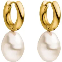 Purelei Boucles d'oreilles 'Seaside' or / blanc perle