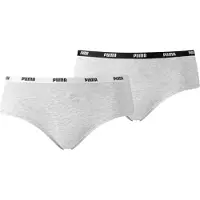 Puma Femmes, Sous-vêtements, Hipster, Gris, (lot de 2, XS)