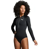 Puma Surf Woman Long Sleeve Front Zip Shorty Noir S Femme