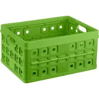 Sunware Bac pliant Square , volume 32 L, avec poignées ouvertes, vert nature