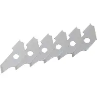 Wolfcraft Lames de rechange pour trépan - - 5893000 - 6 pcs - Acier carbone - 22 mm