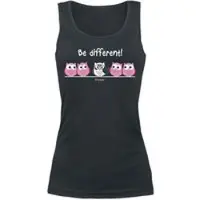 Be Different! Top Merchandising Fun de Be Different! - Metal - S - XL - pour Femme - noir - Taille M
