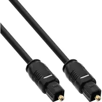 InLine OPTO - Câble audio numérique (optique) - TOSLINK mâle pour TOSLINK mâle - 15 m - fibre optique - noir