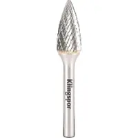 Klingspor Fraise lime carbure ogive D. 12,7 x 25 x 6 mm x Denture : 6 - HF 100 G - 296086 -