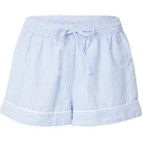 Hunkemoller Pantalon de pyjama bleu clair / blanc