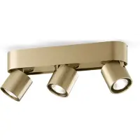 LIGHT-POINT Plafonnier , dimmable, Or / laiton, Cuisine, Aluminium