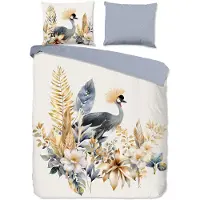 Good Morning Bettbezug "fleurs et oiseaux" - multi - (200x200/220 cm) - Baumwolle