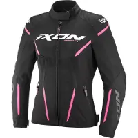 Ixon Striker 2 Air WP L Noir Bright Rose Imperméable Femmes Blouson Moto Textile Taille M