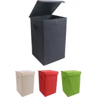 VCM Panier à linge en tissu Coffre à linge Coffre à linge en tissu Couvercle Dreso M Panier à linge en tissu Coffre à linge Coffre à linge en tissu Couvercle Dreso M