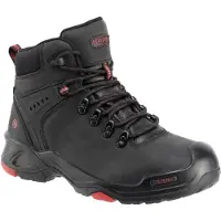 BAAK Botte de sécurité Brooklyn pointure 42 W. 11 noir/rouge S3 SRC HRO EN ISO 20345 Cuir vachette