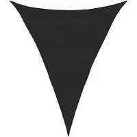 vidaXL Voile d'ombrage 160 g/m² triangulaire noir 5x7x7 m PEHD