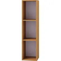 VCM Bois Stand Rangement Étagère sur pied Bibliothèque Déco Étagère Mendas 3 compartiments Bois Stand Rangement Étagère sur pied Bibliothèque Déco Étagère Mendas 3 compartiments