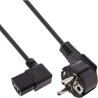 InLine Câble d'alimentation (1 m), Câble d'alimentation, Noir