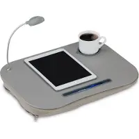 Relaxdays Coussin pour ordinateur portable, Support pour notebook, Blanc