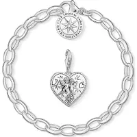 Thomas Sabo bracelet à breloques, (17 cm, Argent 925, Perle)