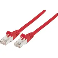 Intellinet 740630 Patchkabel Cat6a-Stecker/Cat7-Rohkabel 0,5m rot