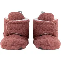 Lodge Chaussons pour Bébé Lodger Folklore Fleece Rosewood-6 - 12 maanden
