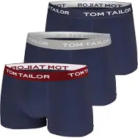 Tom Tailor Boxers marine / gris / lie de vin / blanc