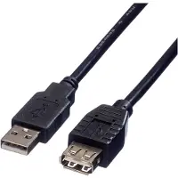 Roline Câble USB 2.0 Type A-A, M/F 1.8m