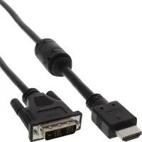 InLine - Câble adaptateur - HDMI mâle pour DVI-D mâle - 1.5 m - noir