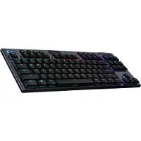 Logitech G915 TKL Tenkeyless LIGHTSPEED Wireless RGB Mechanical Gaming Keyboard - Clavier - rétroéclairé - USB, Bluetooth, LIGHTSPEED - QWERTZ - allemand - Commutateur de touches : GL Linear - charbon