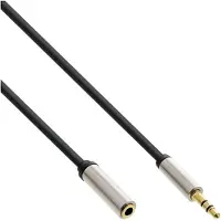 InLine 99235 Slim Audio Cable Klinke 3,5mm ST/BU, Stereo, 5m