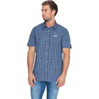 Lonsdale Chemise 'Brixworth' bleu / noir / blanc