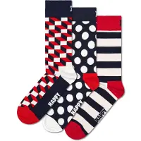 Happy socks Chaussettes bleu marine / rouge / blanc