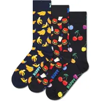 Happy socks Chaussettes 'Classic Banana' bleu marine / jaune / vert / rouge