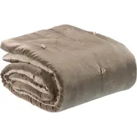 Vivaraise Plaid Points Noués Elise Ficelle 140 X 200 Cm Vivaraise