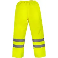 Yoko Pantalon de pluie respirant Hi-Vis Soft Flex Hi Vis Yellow - Yoko YHVS451 - Taille M