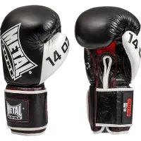Metal Boxe Gants De Boxe Cuir Metal Boxe Sparring - Noir / Blanc